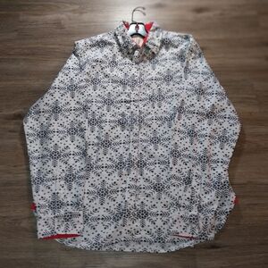 VICTORIA'S SECRET, SleepenGrey and White Patterned Shirt